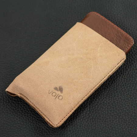 Vaja Wallet Agenda iPhone 7 Premium Leather Case - Dark Brown