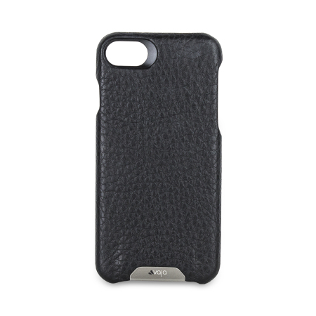 Vaja Grip iPhone 7 Premium Leather Case - Black / Rosso