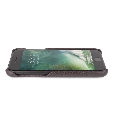 Vaja Grip iPhone 7 Premium Leather Case - Brown / Birch