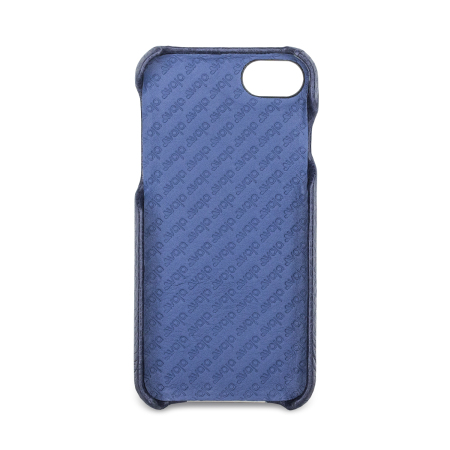 Housse iPhone 7 Vaja Grip Cuir Premium - Bleu royal / Bleu Véritable
