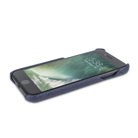 Funda iPhone 7 Vaja Grip Premium de Piel - Azul