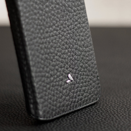 Vaja Agenda MG iPhone 7 Plus Premium Leather Flip Case - Black