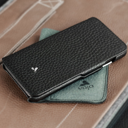 Vaja Agenda MG iPhone 7 Plus Premium Leder Flip Case in Schwarz
