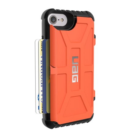 UAG Trooper iPhone 7 Protective Wallet Case - Rust / Black