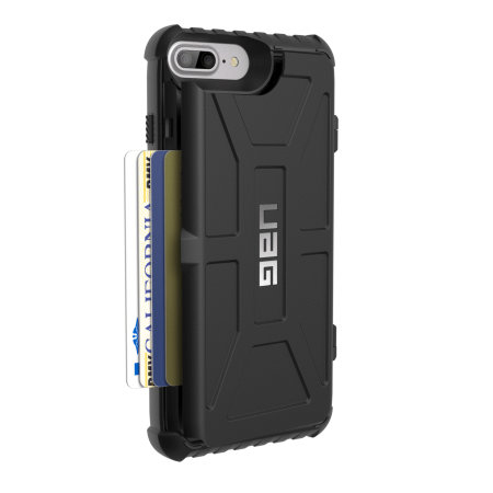 UAG Trooper iPhone 8 Plus / 7 Plus Protective Wallet Case - Black