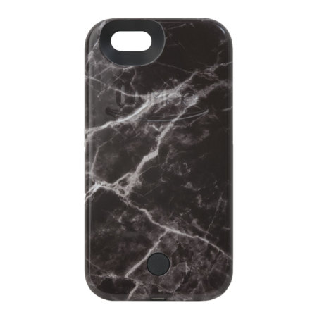 LuMee iPhone 6S / 6 Selfie Light Case - Black Marble