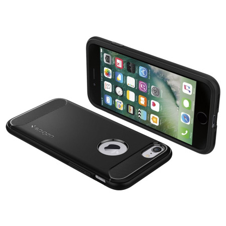 Spigen Rugged Armor iPhone 8 Case - Black