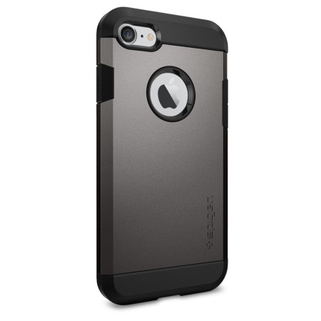 Spigen Tough Armor case voor iPhone 7 - Donker Zilver