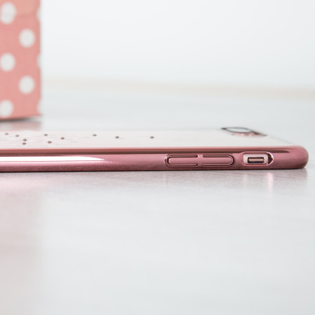 Coque iPhone 8 Plus / 7 Plus Unique Polka 360 – Or Rose