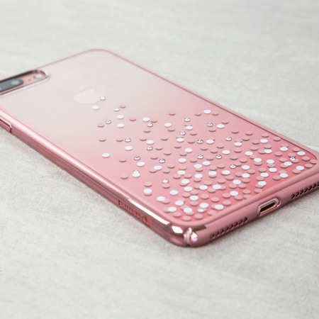Unique Polka 360 Case iPhone 8 Plus / 7 Plus Hårt skal - Rosé Guld