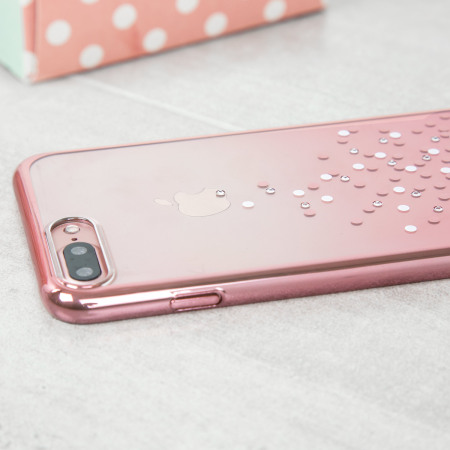 Unique Polka 360 Case iPhone 8 Plus / 7 Plus Hårt skal - Rosé Guld