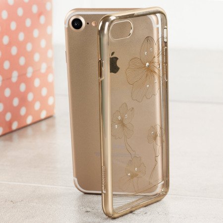Crystal Flora 360 iPhone 7 Case - Champagne Gold