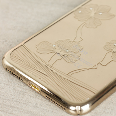 Crystal Flora 360 iPhone 7 Plus Case - Champagne Gold