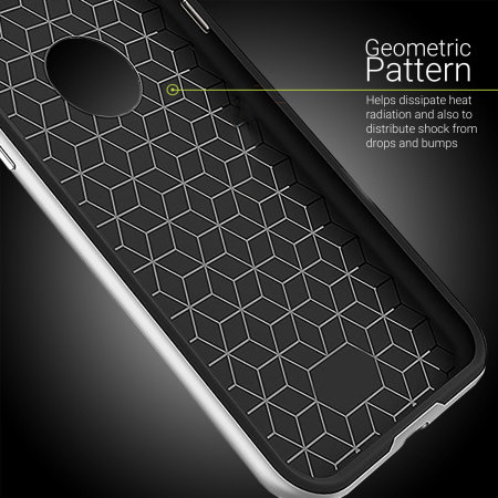 Coque iPhone 7 Olixar X-Duo – Fibres de carbone métallique Argent
