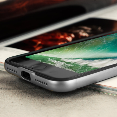Olixar X-Duo iPhone 7 Deksel – Karbonfiber Sølv
