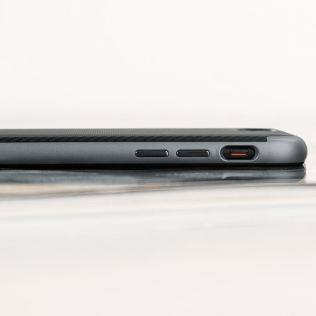 Funda iPhone 7 Olixar X-Duo - Fibra Carbono Gris
