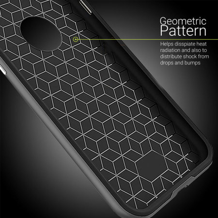 Olixar X-Duo iPhone 8 / 7 Hülle in Carbon Fibre Metallic Grau