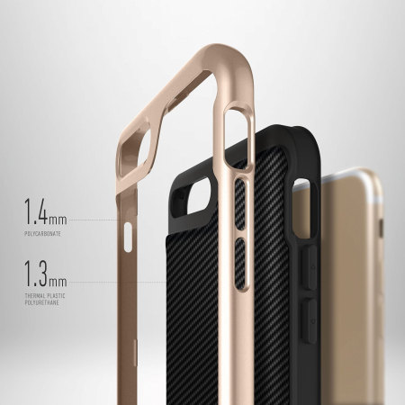Caseology Envoy Series iPhone 7 Plus Case - Carbon Fibre Black