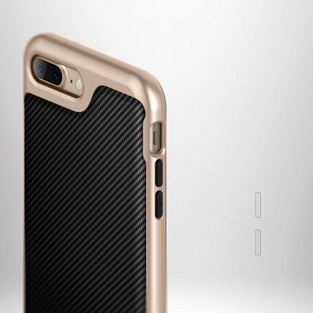 Caseology Envoy Series iPhone 7 Plus Case - Carbon Fibre Black