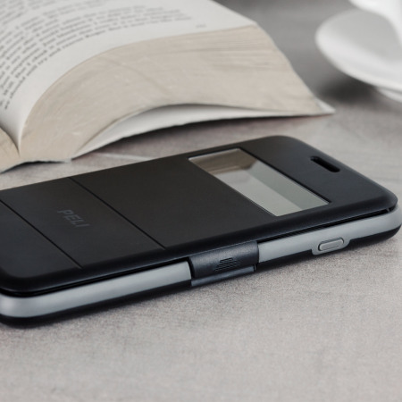 Peli Vault Folio iPhone 7 Plus View Window Wallet Case - Grey / Black