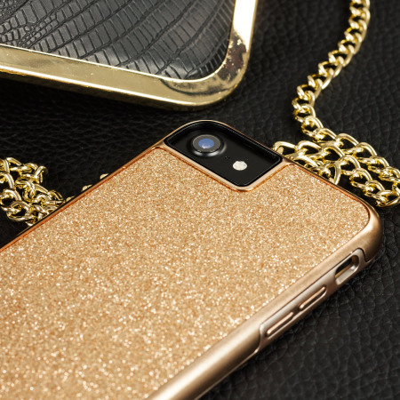Prodigee Sparkle Fusion Glitter Case iPhone 7 Hülle in Rosa Gold