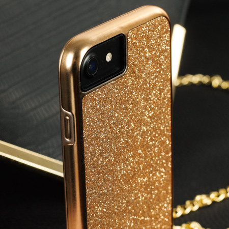 Coque iPhone 7 Prodigee Sparkle Fusion Glitter – Or Rose