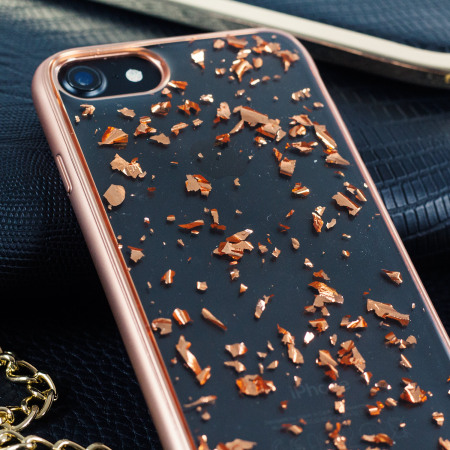 Prodigee Scene Treasure iPhone 7 Case - Rose Gold Sparkle