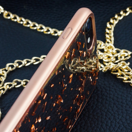 Prodigee Scene Treasure iPhone 7 Case - Rose Gold Sparkle
