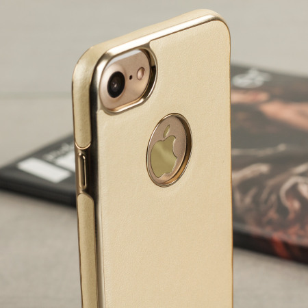 Olixar FlexiLeather iPhone 7 Hülle in Gold
