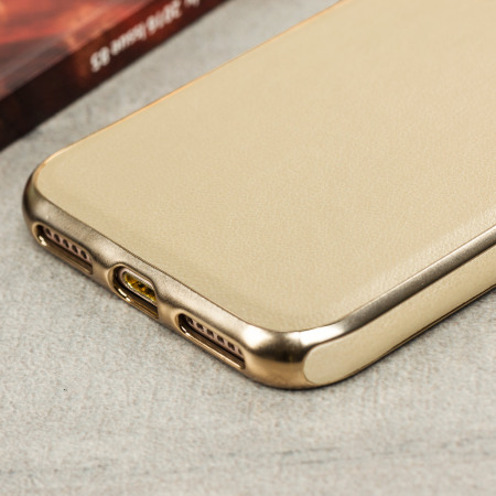 Olixar Makamae Leather-Style iPhone 7 Case - Gold