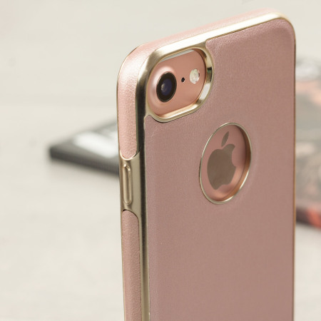 Olixar Makamae Leather-Style iPhone 7 Case - Rose Gold