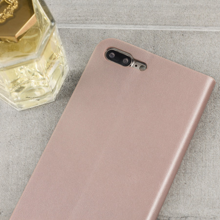 Olixar Lederlook iPhone 8 Plus / 7 Plus Wallet Case - Rosé Goud