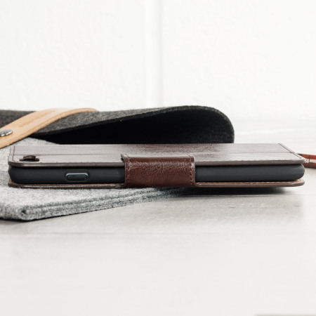 Olixar Lederlook iPhone 8 Plus / 7 Plus Wallet Case - Bruin