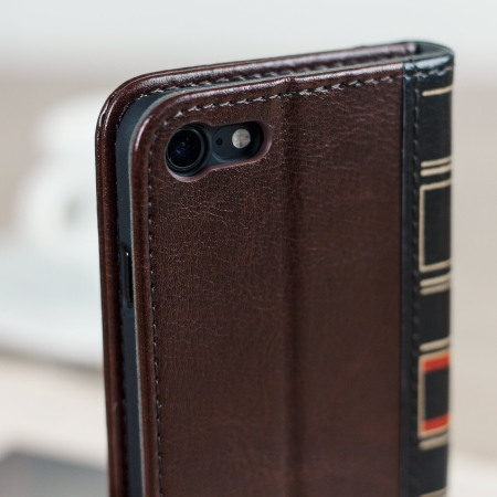 Olixar X-Tome Leather-Style iPhone 8 / 7 Boksfodral - Brun