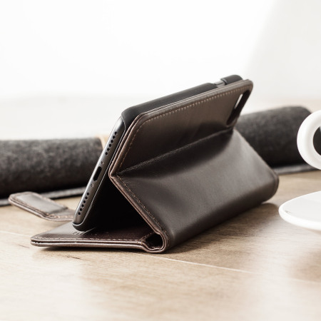 Olixar echt leren Wallet Case voor de iPhone 7 - Bruin