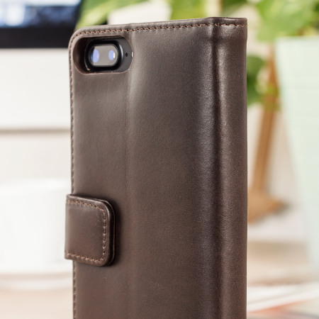 Olixar echt leren Wallet Case voor de iPhone 7 Plus - Bruin
