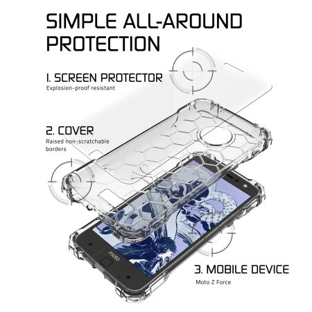 Ghostek Covert Motorola Moto Z Force Bumper Case - Clear