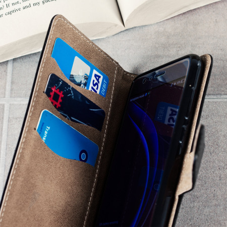 Olixar Huawei Honor 8 Wallet Tasche in Schwarz / Tan
