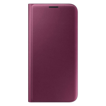 Official Samsung S7 Edge Flip Wallet Cover - Ruby Wine