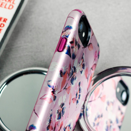 Speck Presidio Inked iPhone 8 / 7 Case - Magenta / Pink Flower