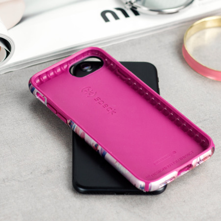Speck Presidio Inked iPhone 8 / 7 Case - Magenta / Pink Flower