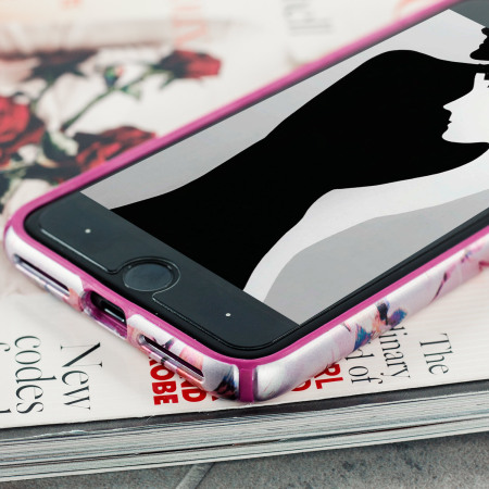 Speck Presidio Inked iPhone 7 Plus Tough Hülle Magenta / Pink Flower