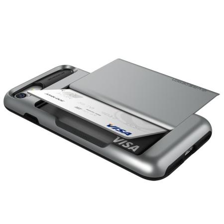 Coque iPhone 8 / 7 VRS Design Damda Glide – Argent Foncé