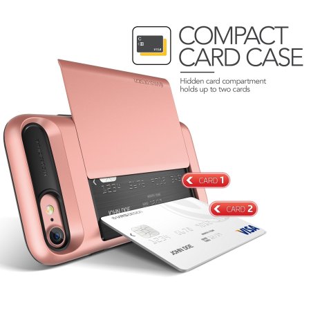 VRS Design Damda Glide iPhone 8 / 7 Case - Rose Gold