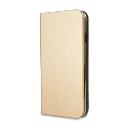 Olixar Leather-Style iPhone 7 Wallet Stand Case - Gold