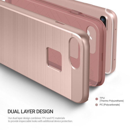 Obliq Slim Meta iPhone 7 Plus Case Hülle in Rosa Gold