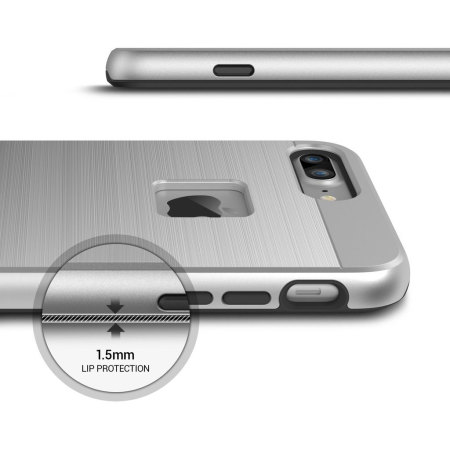 Obliq Slim Meta iPhone 7 Plus Case - Titanium Zilver