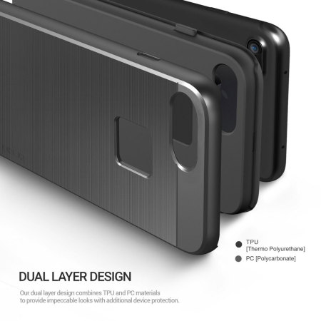 Obliq Slim Meta iPhone 7 Plus Case - Black Titanium