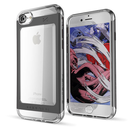 Ghostek Cloak 2 Series iPhone 7 Aluminium Tough Case - Clear / Black