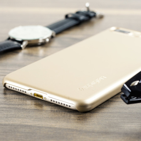 Coque iPhone 7 Plus Spigen Thin Fit – Or Champagne